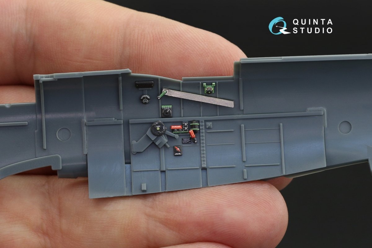 Quinta Studio QD48121 Spitfire Mk.XVI 3D-Printed &amp;amp; coloured Interior on decal paper (Eduard) 1/48 – zdjęcie 8