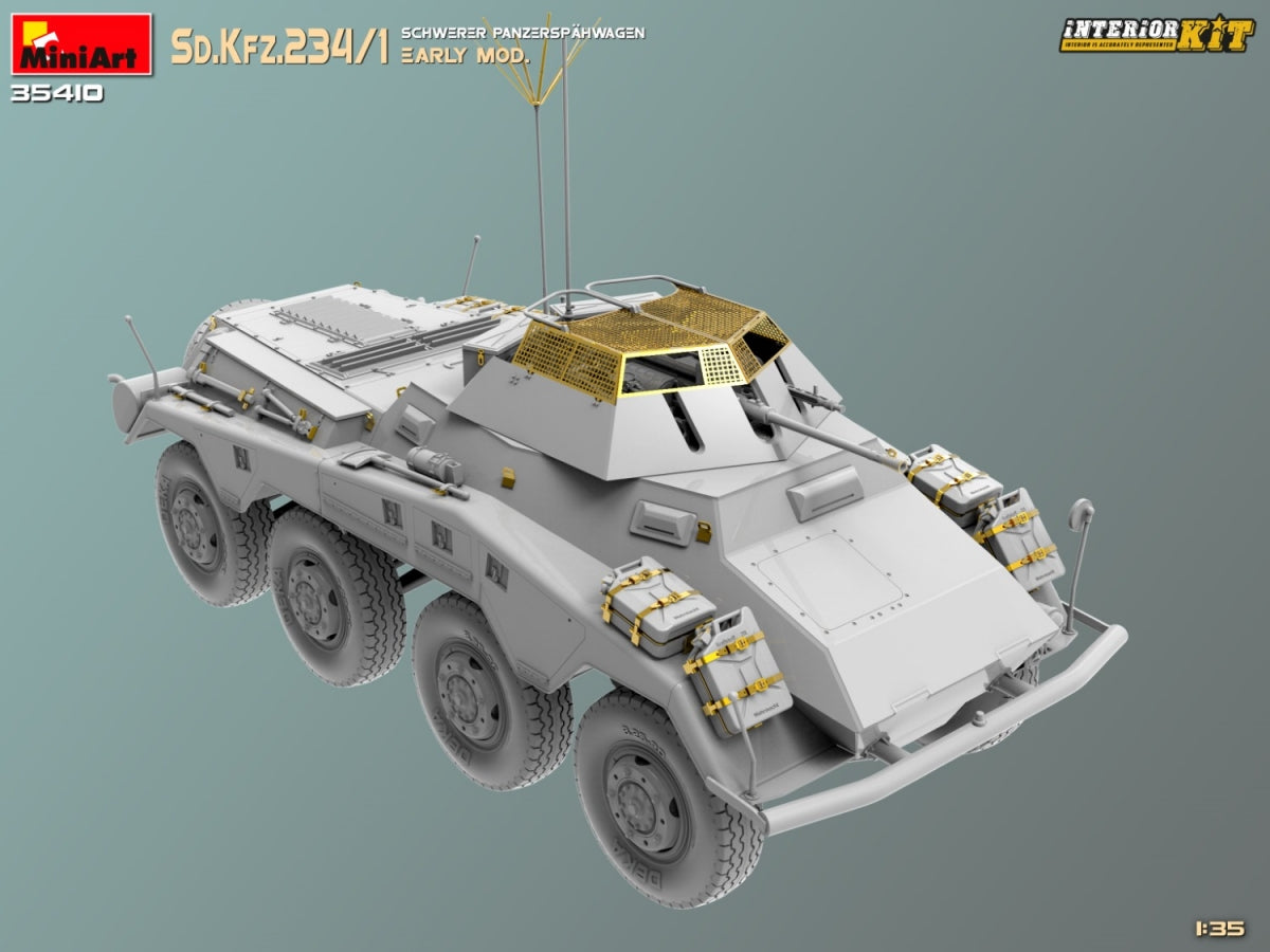 MiniArt 35410 Sd.Kfz.234/1 Schwerer Panzerspahwagen. EARLY MOD. INTERIOR KIT 1/35 – zdjęcie 5