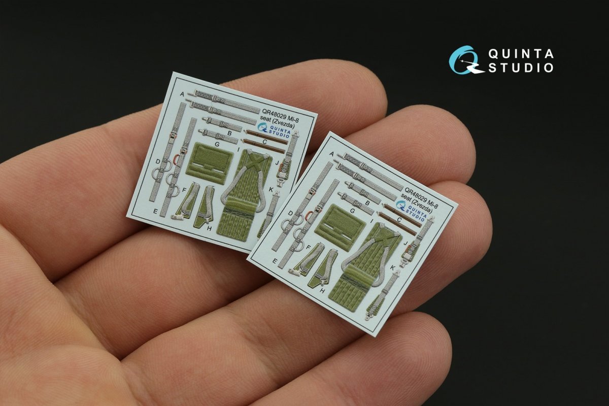 Quinta Studio QD48339 Mi-8MT 3D-Printed &amp;amp; coloured Interior on decal paper (Zvezda) 1/48 – Bild 3