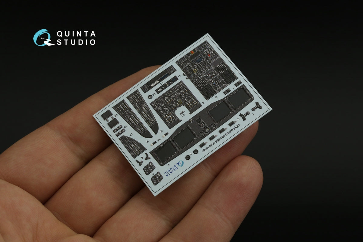 Quinta Studio QD35109 MH-60S 3D-Printed &amp;amp; coloured Interior on decal paper (Academy) 1/35 – immagine 4