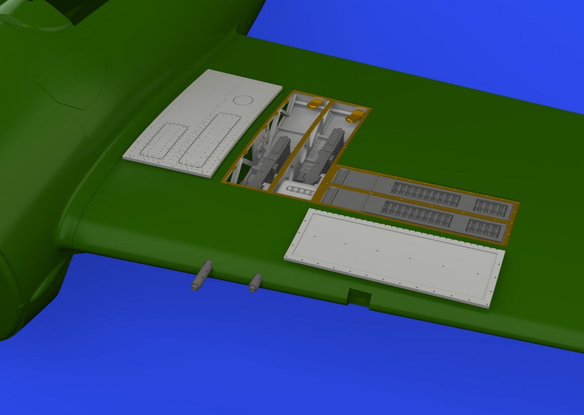 Eduard 648793 F4F-3 gun bays PRINT EDUARD 1/48 – immagine 3