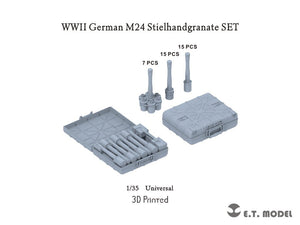 ET Model P35-224 WWII German M24 Stielhandgranate SET (Impression 3D) 1/35
