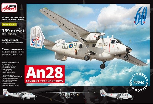 Aeroplast 90040 Samolot transportowy An-28 1/72