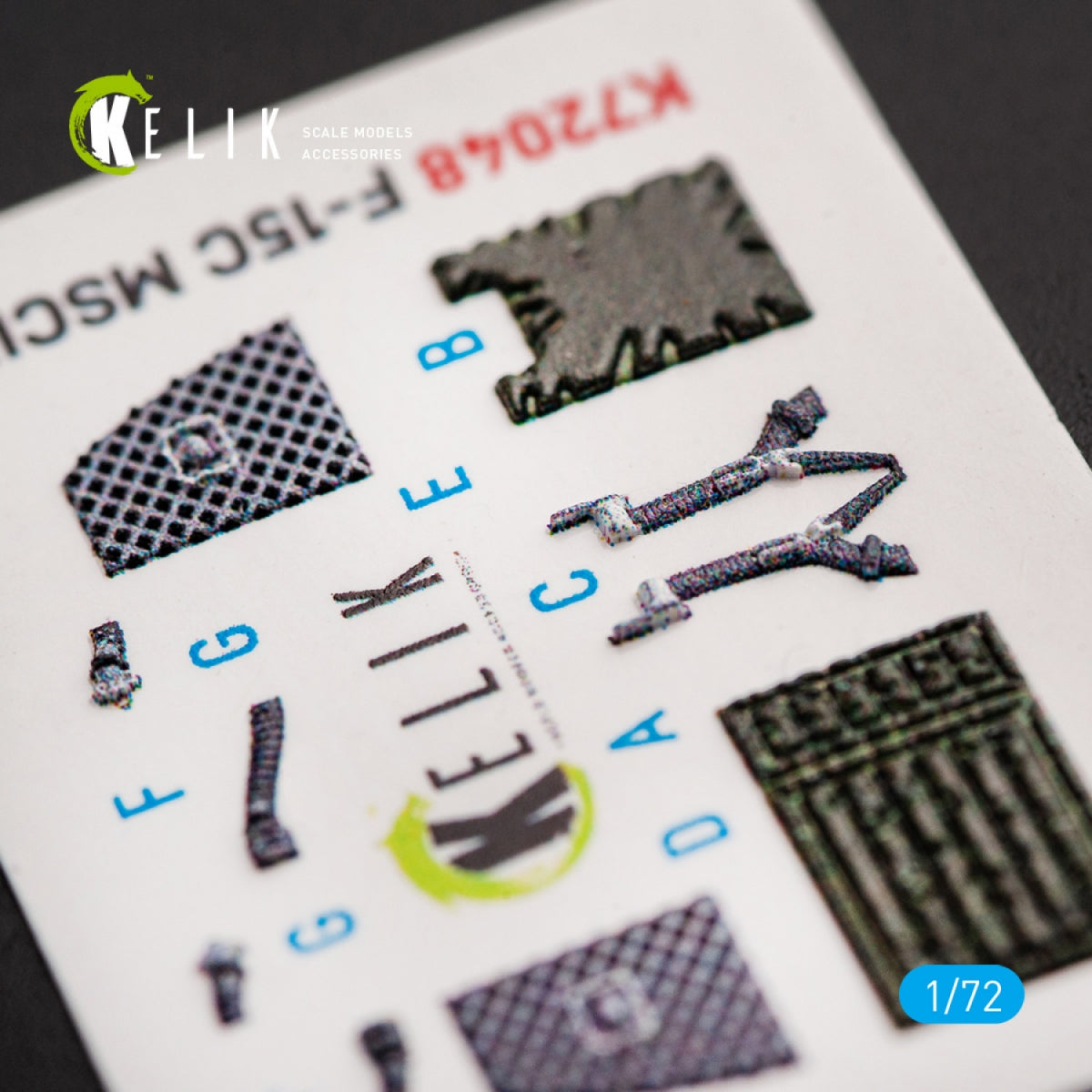 KELIK K72048 F-15C MSIP II EAGLE INTERIEUR 3D AUTOCOLLANTS POUR GWH 1/72 – image 4