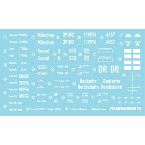 AK Interactive AK35502 GERMAN RAILWAY COVERED G10 WAGON GEDECKTER GÜTERWAGEN G10 1/35 – immagine 2
