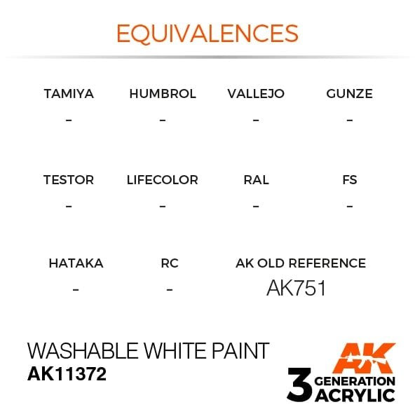 Peinture blanche lavable AK Interactive AK11372, 17 ml – image 3