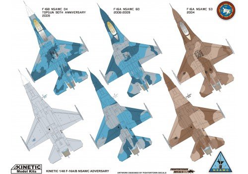 Kinetic K48004 F-16A/B NSWAC AGRESSOR 1/48 – zdjęcie 2