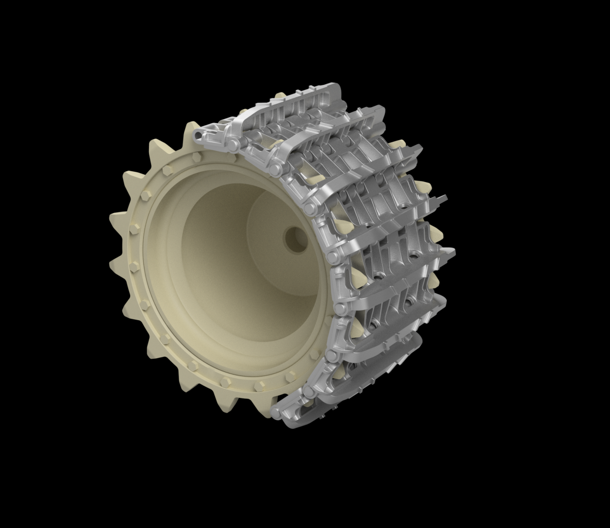 Panzer Art TR35-056 Entwicklungfahrzeug E-50/75 tracks + correct drive wheels 1/35 – immagine 2