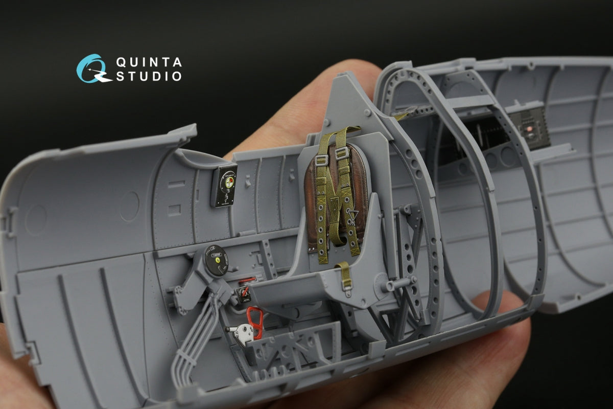 Quinta Studio QD24009 Spitfire Mk.IXc 3D-Printed &amp;amp; coloured Interior on decal paper (Airfix) 1/24 – immagine 8