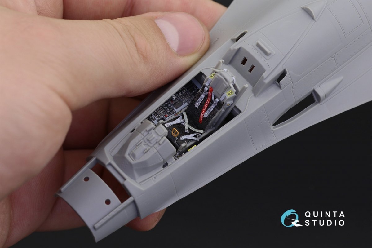 Quinta Studio QD48194 F-16С 3D-Printed &amp;amp; coloured Interior on decal paper (for Kinetic kit) 1/48 – zdjęcie 5