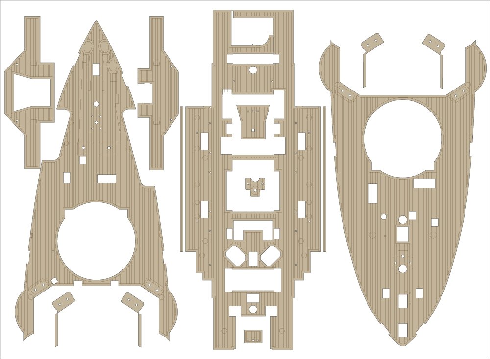 Pontos 23008F1 IJN MIKASA 1905 Detail Up Set 1/200 – immagine 7