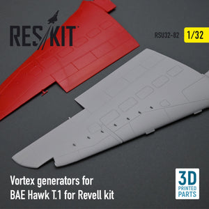 RESKIT RSU32-0082 VORTEX GENERATORS FOR BAE HAWK T.1 FOR REVELL KIT (3D PRINTED) 1/32 – image 2