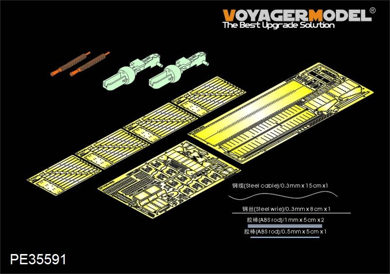 Maquette Voyager PE35591 Pz.Kpfw.35(t) allemand de la Seconde Guerre mondiale (canon de mitrailleuse inclus) (OU ACADEMY 13280 1/35