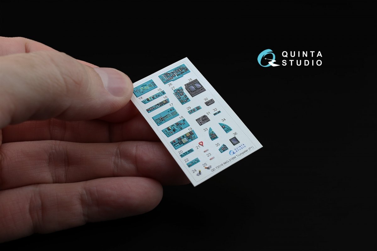 Quinta Studio QD72016 MiG-31BM 3D-Printed &amp;amp; coloured Interior on decal paper (for Trumpeter kit) 1/72 – Bild 2