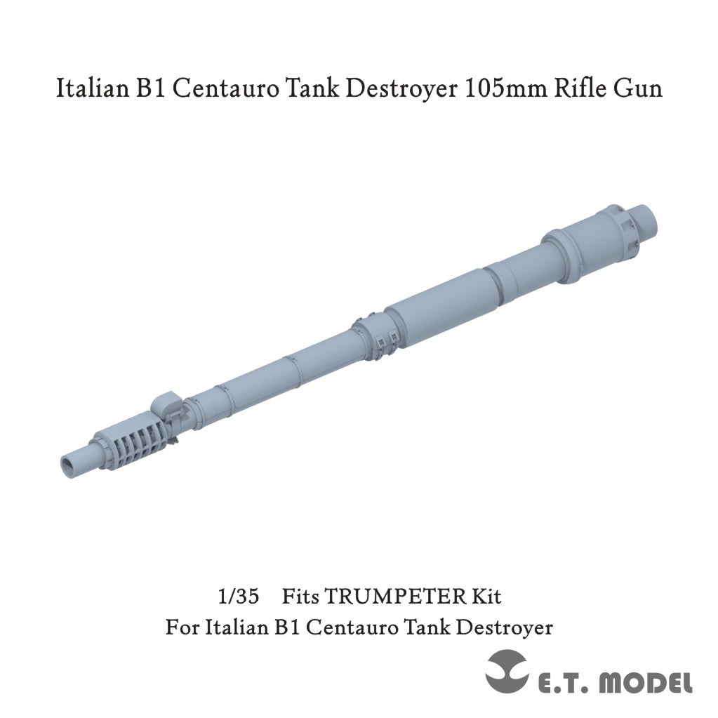 E.T. Model P35-376 Italian B1 Centauro Tank Destroyer 105mm Rifle Gun (For TRUMPETER Kit) 1/35