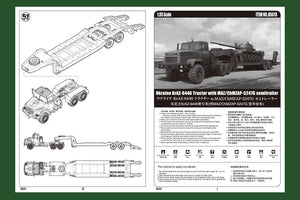 Hobby Boss 85513 Ukraine KrAZ-6446 Tractor with MAZ/ChMZAP-5247G semitrailer 1/35 – imagen 3