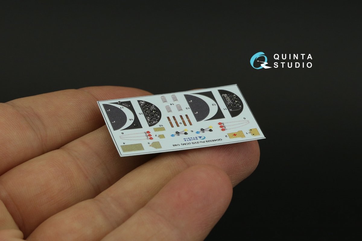 Quinta Studio QD48329 Po-2VS 3D-Printed &amp;amp; coloured Interior on decal paper (ICM) 1/48 – immagine 5