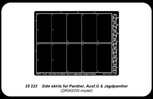 Aber 35223 Side skirts for Panther Ausf.G and Jagdpanther 1/35 – immagine 4