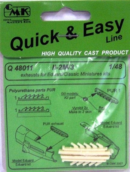 CMK Q48011 Il-2m3 - exhausts for EDUARD 1/48