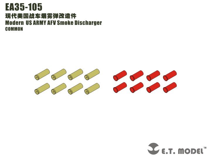 E.T. Model EA35-105 US ARMY AFV Smoke Discharger 1/35 – immagine 3
