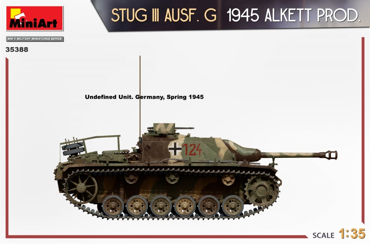 MiniArt 35388 STUG III AUSF. G 1945 ALKETT PROD. 1/35 – immagine 16