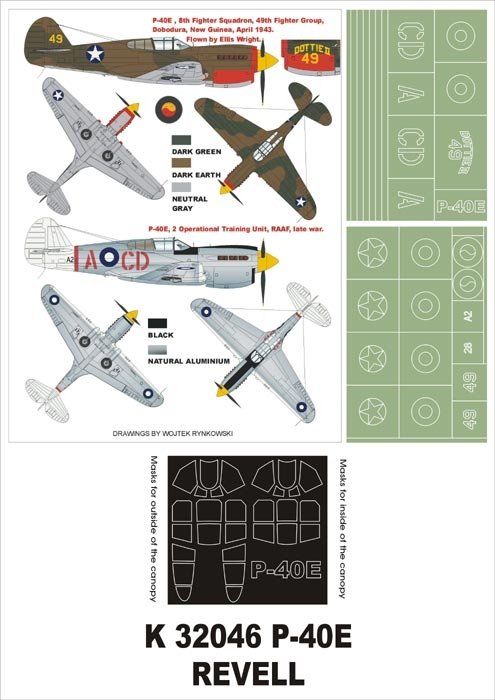 Montex K32046 P-40E 1/32