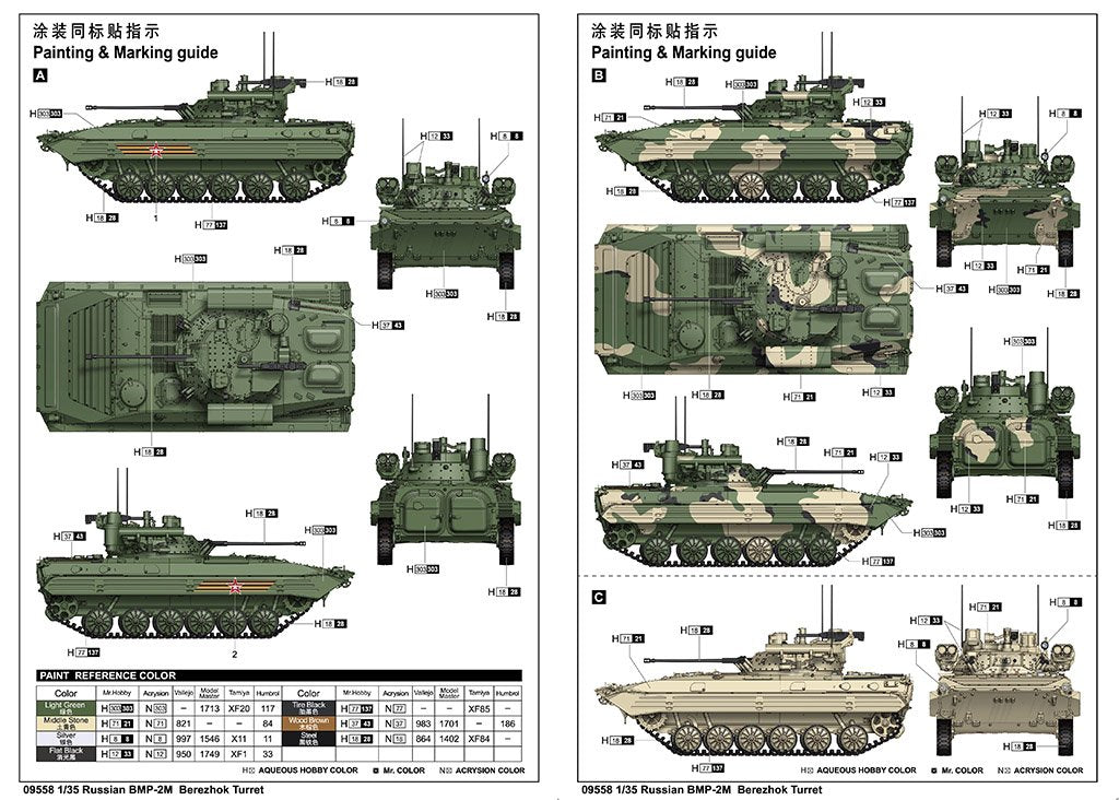 Trumpeter 09558 Russian BMP-2M Berezhok Turret 1/35 – immagine 3