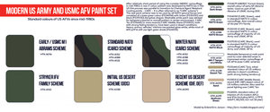 Hataka HTK-AS67 Modern US Army and USMC AFV paint set (8x17ml) – immagine 3