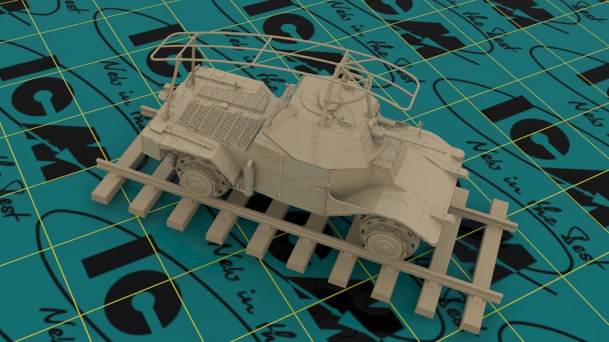ICM 35376 Panzerspahwagen P 204 (f) Railway, WWII German Armoured Vehicle 1/35 – immagine 2