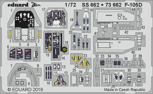 Intérieur du F-105D Eduard 73662 au 1/72 TRUMPETER