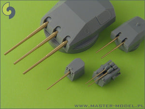 Master SM-350-057 Scharnhorst armament without blastbags - 28cm (9pcs), 15cm (12pcs), 10,5cm (14pcs) barrels – immagine 5