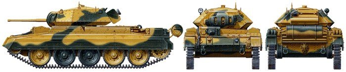 Tamiya 32541 British Crusader Mk.I&amp;amp;II Tank 1/48 – imagen 2