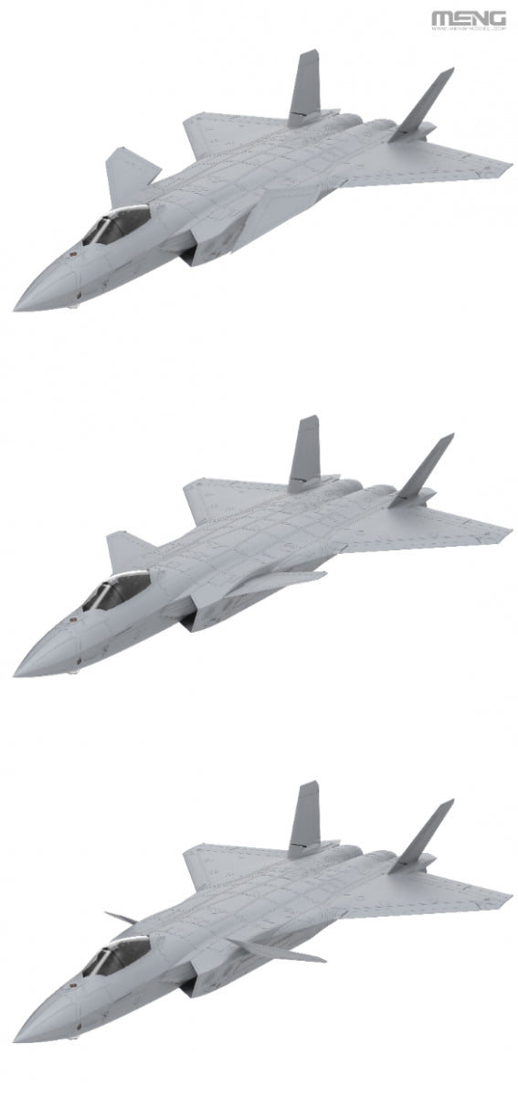 Meng LS-002 Chinese J-20 Stealth Fighter 1/48 – zdjęcie 11