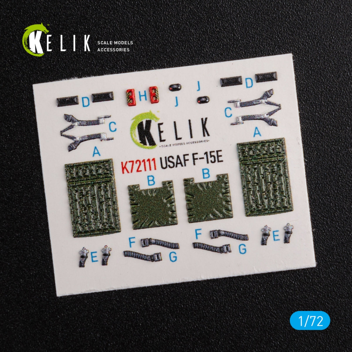Décalcomanies 3D pour l&amp;#39;intérieur du F-15E KELIK K72111, compatibles avec la maquette Academy au 1/72 – image 2