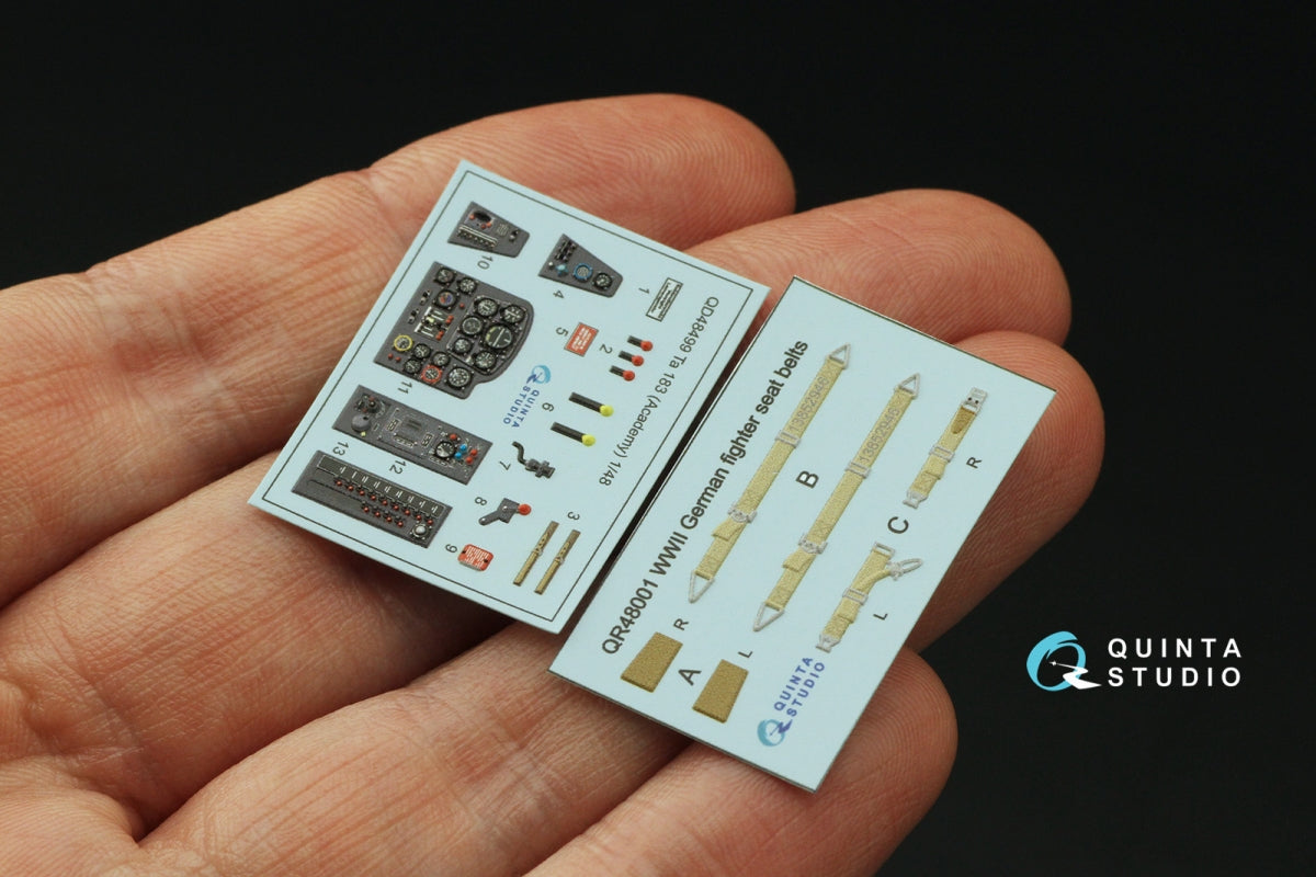 Quinta Studio QD48499 Ta 183 3D-Printed &amp;amp; coloured Interior on decal paper (Academy) 1/48 – immagine 3