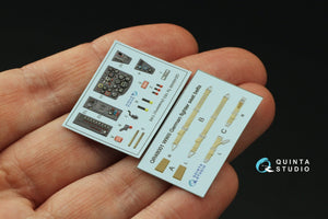 Quinta Studio QD48499 Ta 183 3D-Printed &amp;amp; coloured Interior on decal paper (Academy) 1/48 – immagine 3
