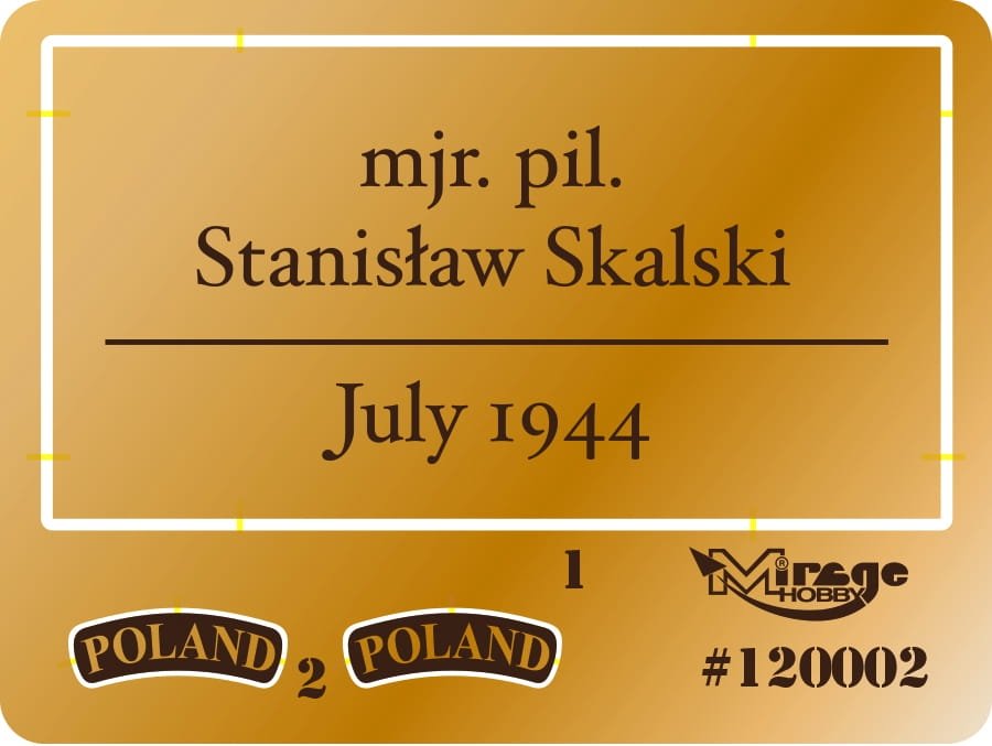 Mirage 120002 W/Cdr Stanisław SKALSKI (July 1944) 200mm – imagen 4