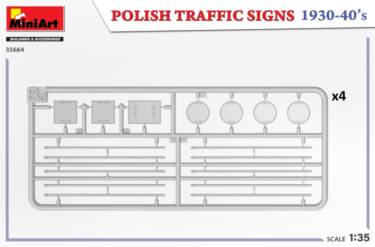 MiniArt 35664 POLISH TRAFFIC SIGNS 1930-40’s 1/35 – Bild 4