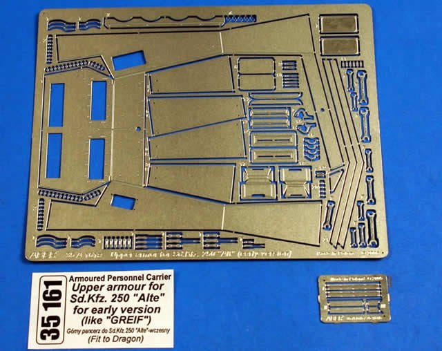 Aber 35161 Armure supérieure pour SD.Kfz.250 Alte early (Greif) (DRA) (1/35)