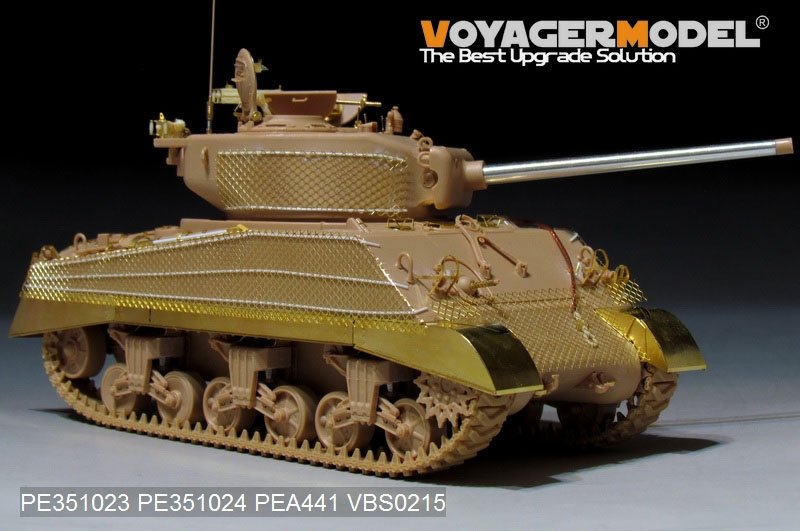 Voyager Model PE351023 WWII US M4A3 (76) w Mid Tank Basic For MENG TS-043 1/35 – immagine 2