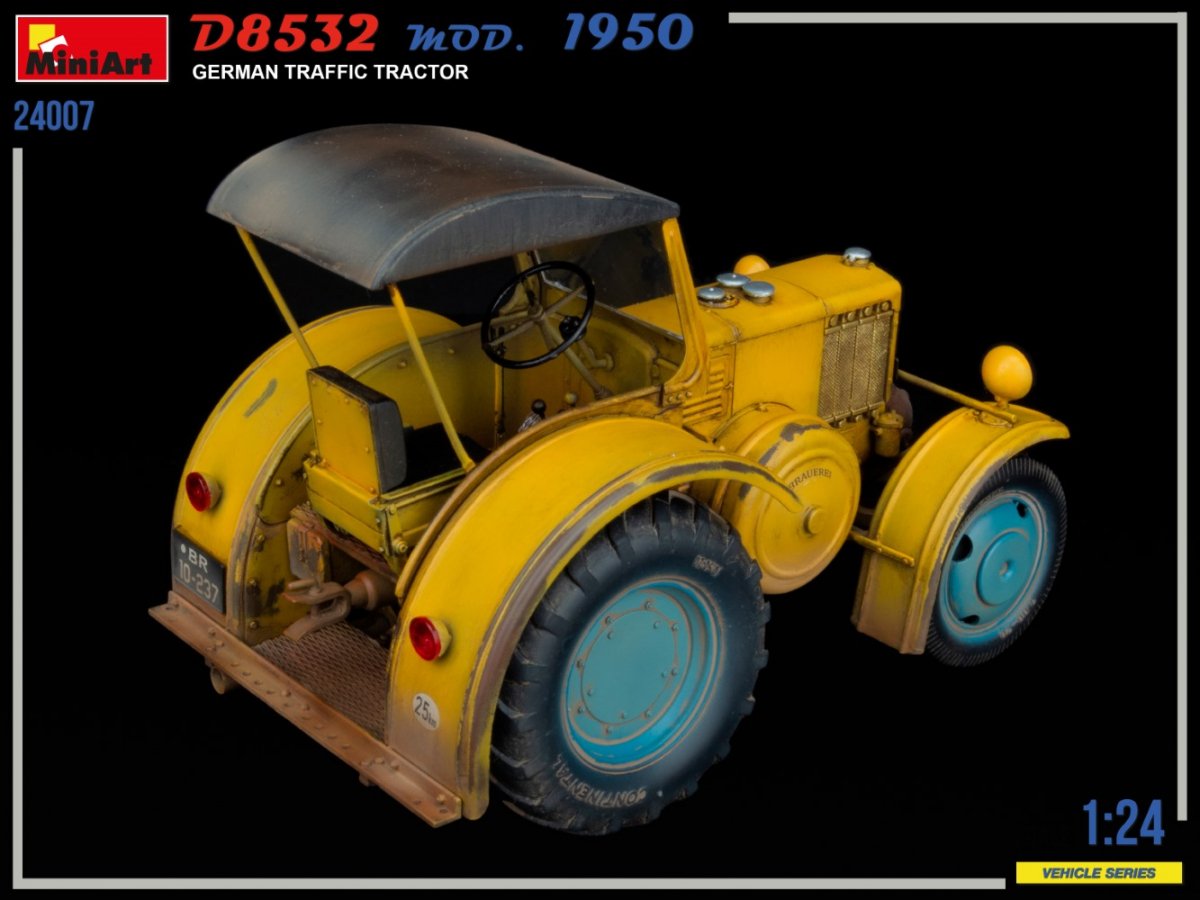 MiniArt 24007 GERMAN TRAFFIC TRACTOR D8532 MOD.1950 1/24 – immagine 3