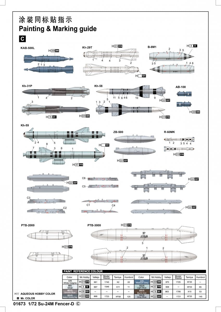 Trumpeter 01673 Su-24M Fencer-D – immagine 3