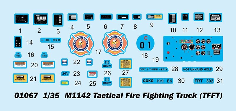 Trumpeter 01067 M1142 HEMTT TFFT (Tactical Fire Fighting Truck) 1/35 – Bild 5