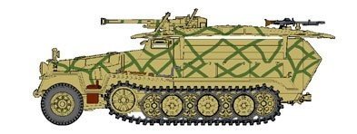 Dragon 7315 Sd.Kfz.251/7 Ausf.C w/2.8cm sPzB 41 AT gun 1/72 – Bild 11
