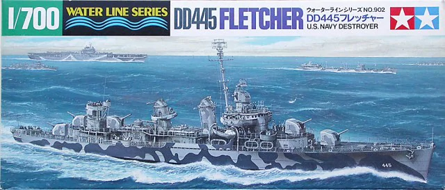 Tamiya 31902 US Navy Destroyer DD-445 Fletcher 1/700