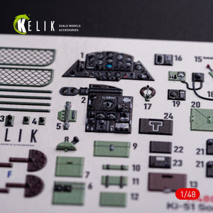 KELIK K48077 Ki-51 Sonia interior 3D decals for WingsyKits kit 1/48 – image 3