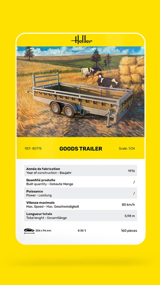 Heller 80778 Goods Trailer 1/24 – immagine 7