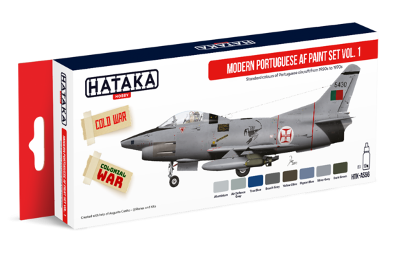 Hataka Hobby HTK-AS56 Ensemble de peinture AF portugais moderne vol.1 (8x17ml)