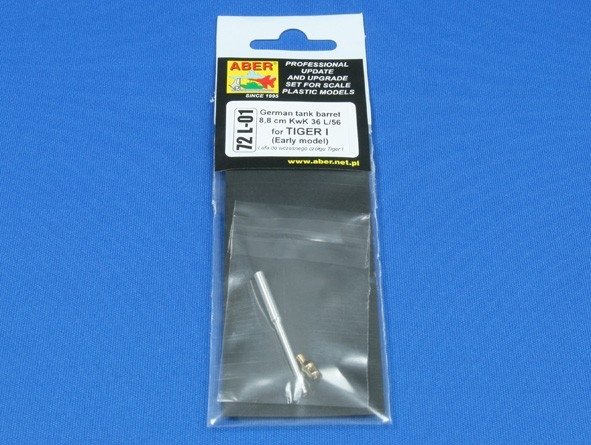 Aber 72L-01 Lufa 8,8cm KWK 36 do niemieckiego czołgu Tiger I / German tank barrel 8,8cm KwK 36 for Tiger I 1/72 – Bild 3
