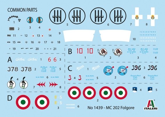 Italeri 1439 MC.202 Folgore 1/72 – imagen 3